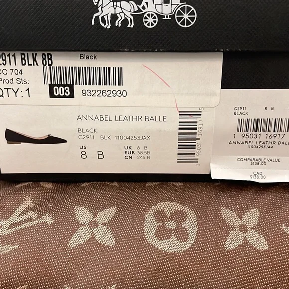 Brandnew Coach Annbel Leather Ballet Shoes - Picture 4 of 4